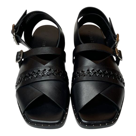Freda Salvador Black Leather Sandals - Picture 2 of 11